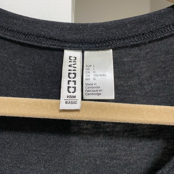 Charcoal Gray T Shirt Dress - Picture 7 of 8